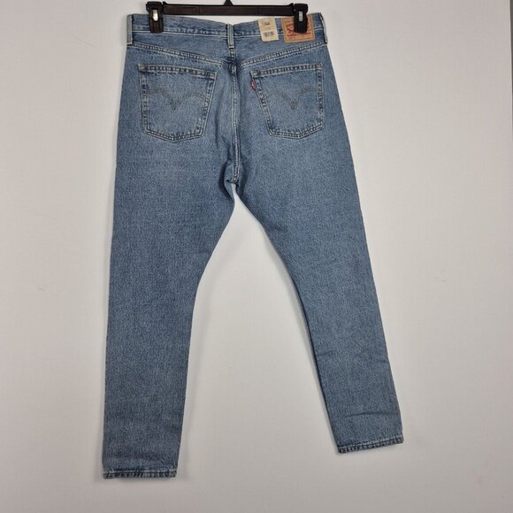 Levis Womens Jeans 501 Skinny High Rise Distressed Button Fly Size 31x28 NWT 36 - Picture 2 of 13
